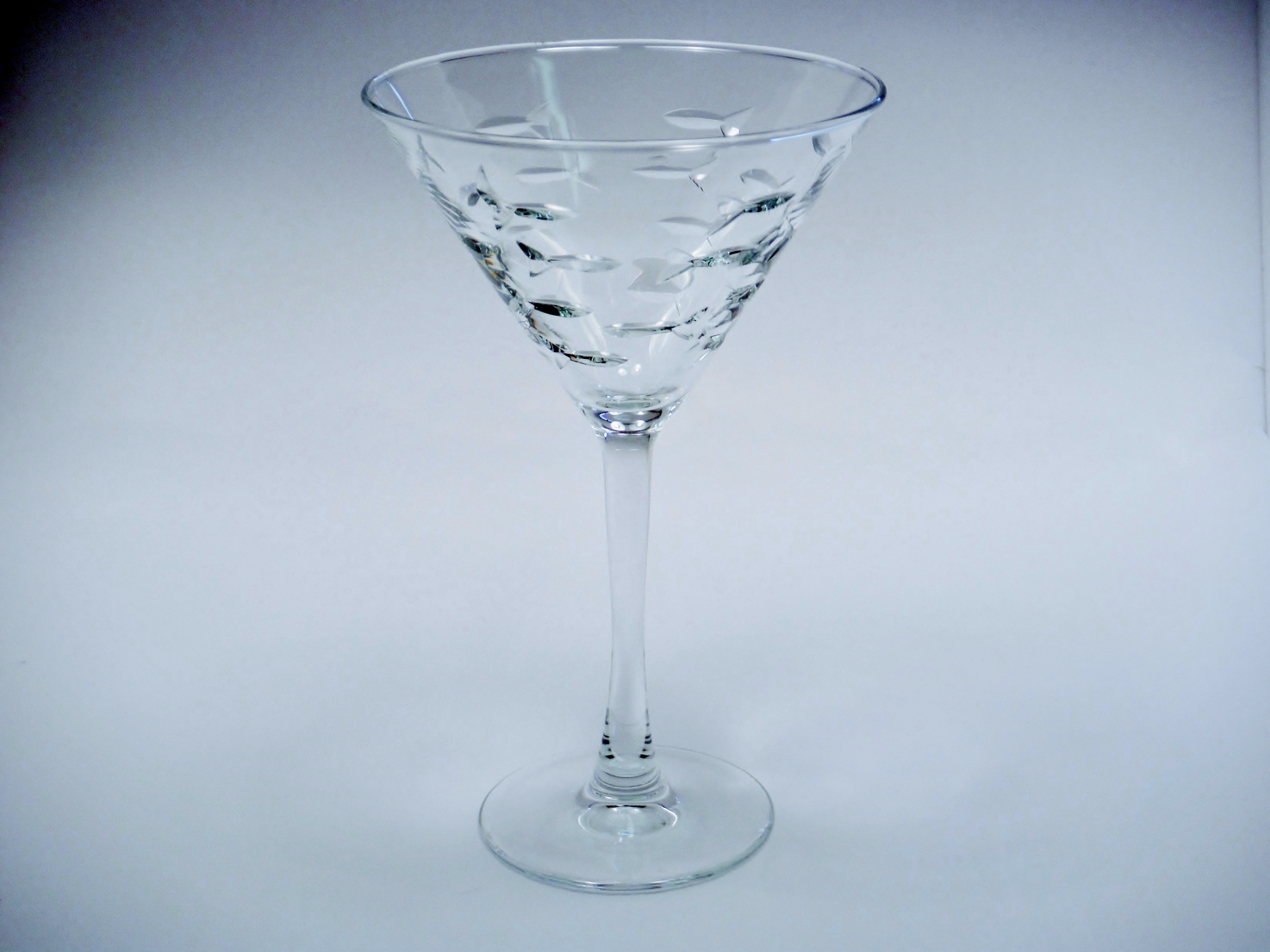 School of Fish Martini Glasses 10 oz. made in USA by Rolf Glass
