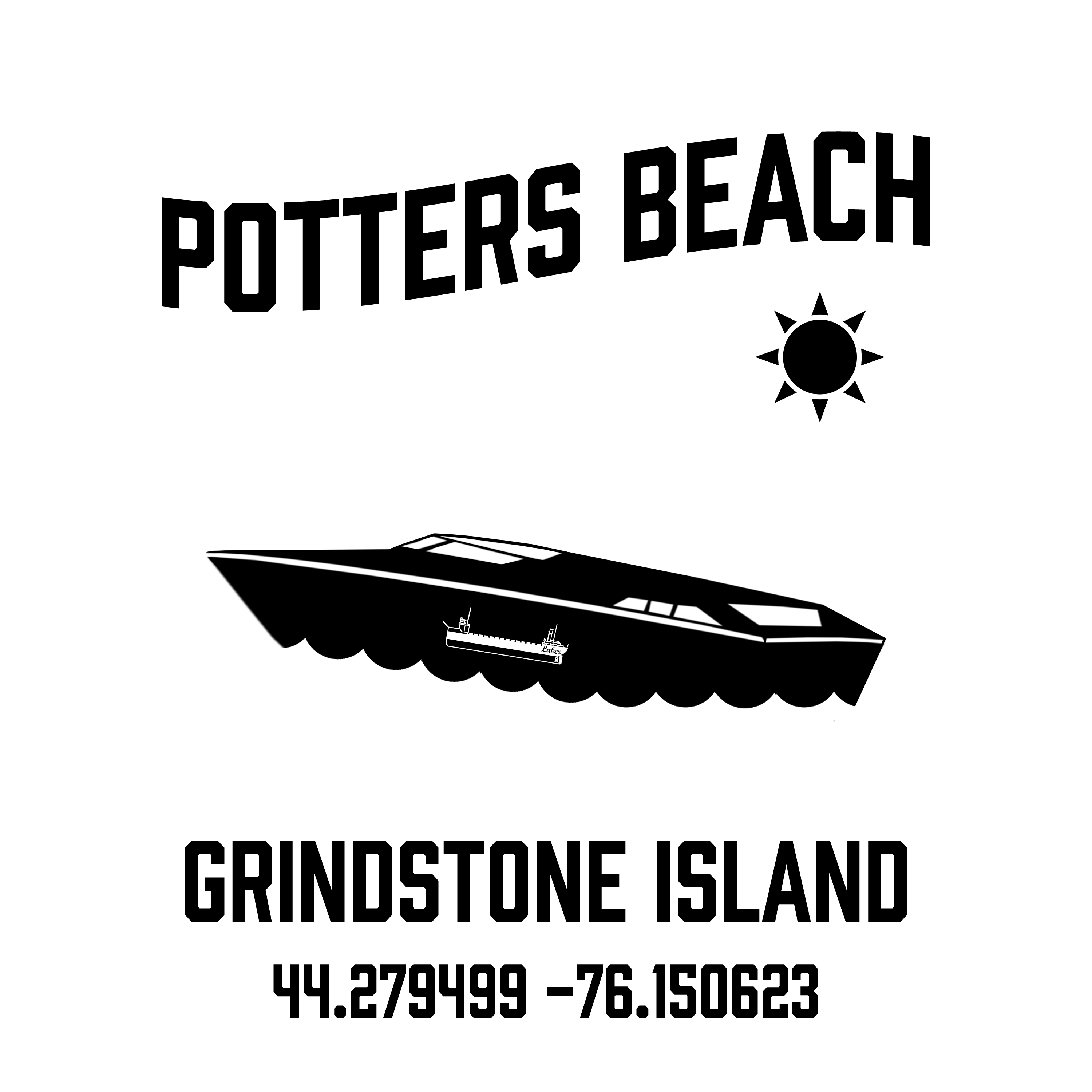 Potters Beach Tee Ash Grey