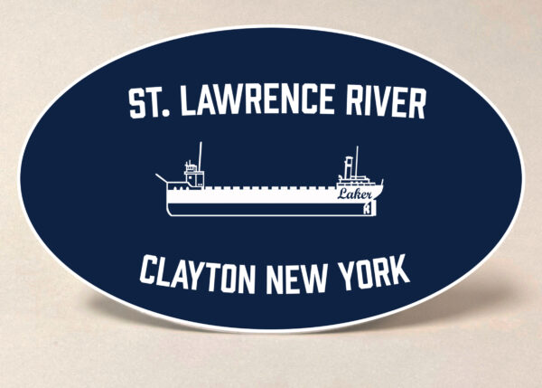 Clayton NY St. Lawrence River Sticker