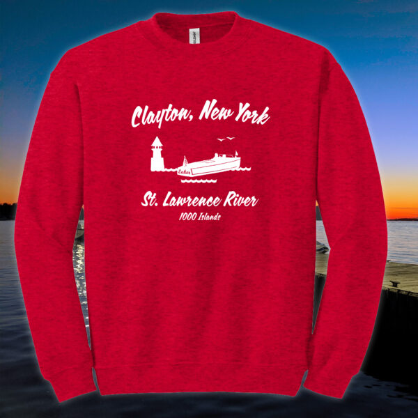 Clayton New York Sweatshirt Cherry Red
